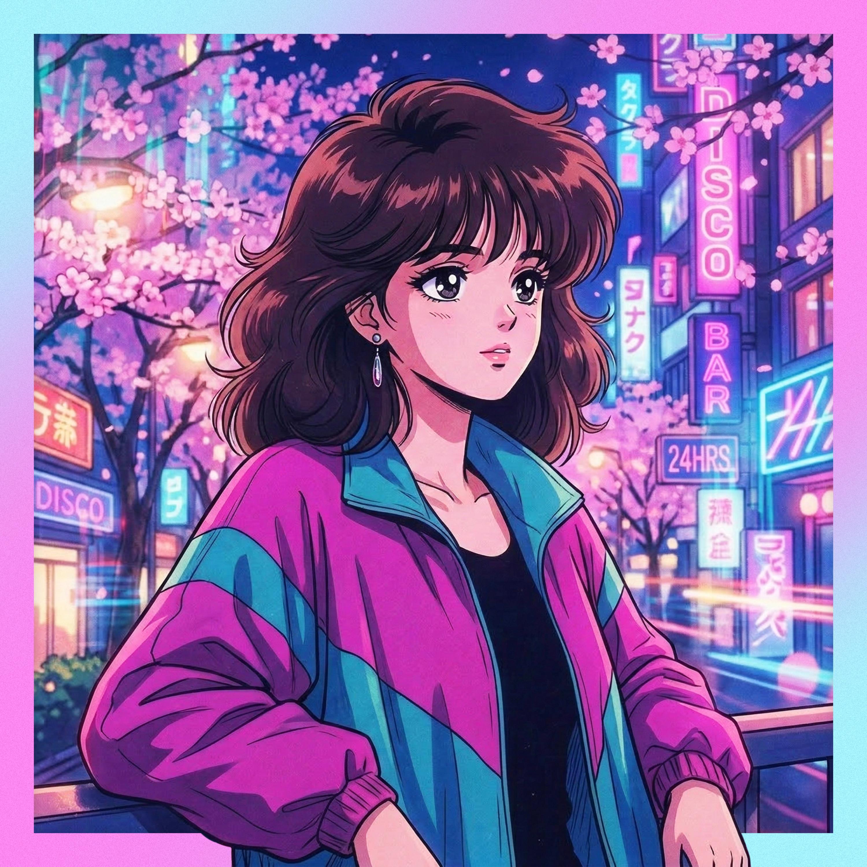 NAYON POP ラキドロ 希少 Neon City Grooves - 夜桜とネオン｜Neon Spring Flash – City Pop for