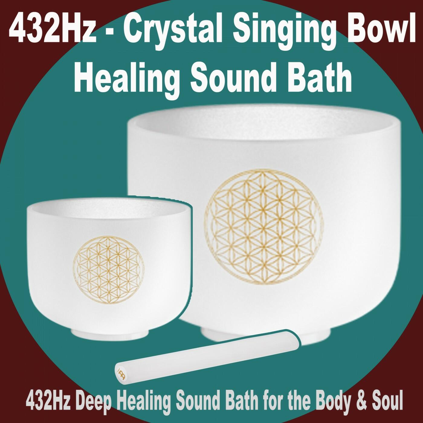 432Hz Crystal Singing Bowl Healing Sound Bath | IHeart